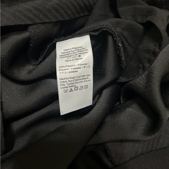 J Crew Women’s Essential Wide Leg Pant Pleated Front Size 24 Cuffed Hem Black - Picture 4 of 12